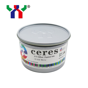 <span class=keywords><strong>Encre</strong></span> offset Ceres de haute qualité pour alimentation par feuilles Panton Spot YT-919, couleur blanche, 1,5 kg/canette - Product Image 5