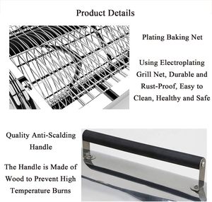 Horno Portátil Mini para Acampar al Aire Libre, Pequeña Parrilla para Ahumar y Asar - Product Image 4