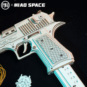 ערכת הרכבה עצמית של אקדח דזרט איגל תלת מימדי מעץ איכותי לילדים, פריט אספנות אופנתי - Product Image 6