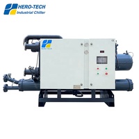 60HP 60TON 200KW D'eau équipement de refroidissement de L'eau de refroidissement type vis refroidisseur