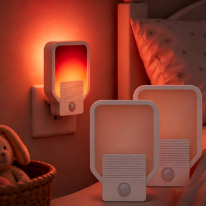 Luz LED nocturna activada por movimiento con enchufe europeo, sensor de anochecer al amanecer, encendido/apagado automático, lámpara de noche con enchufe de pared para el hogar, pasillo interior, escaleras - Product Image 5