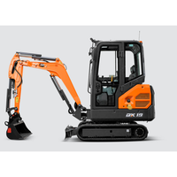 Ekskavator Mini Crawler 2 Ton Merek Terbaik Cina DX19Z-7B dengan Radius Penggalian Maksimal 3810mm Dijual