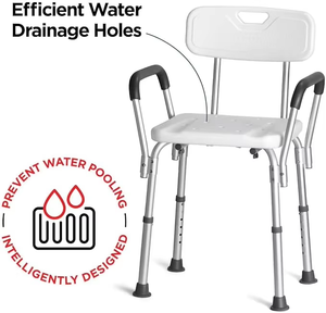 <span class=keywords><strong>Silla</strong></span> de Ducha Ajustable Antideslizante, Asiento de Baño para Personas Mayores, Discapacitadas y Mujeres Embarazadas, Asiento de Baño Ajustable para el Cuidado en el Hogar - Product Image 3