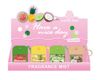 Brume parfumée de poche écologique pour femme, 35 ml, à suspendre, longue durée, senteur fraîche, idéale pour les voyages, en boîte de présentation – Nouveauté estivale très prisée