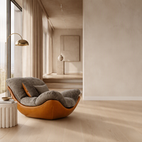 Designer Kreativer Moderner Minimalistischer Wohnzimmer-Balkon-Loungesessel Sofa Relaxsessel Hochwertiger Schlafzimmerstuhl
