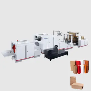 China Fabriek Groothandel Volautomatische Vel Invoerpapier Zak Maken Machine Papieren Zak Lijm Machine