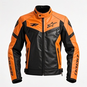 <span class=keywords><strong>Chaqueta</strong></span> de Motocicleta de <span class=keywords><strong>Invierno</strong></span> Transpirable con Cuello Mao, Botón Oculto y Logotipo Bordado al por Mayor OEM con Costura de Cuero en Brazalete y Color - Product Image 3