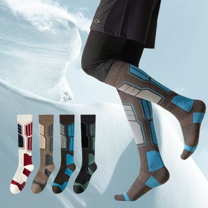 Calzini invernali <span class=keywords><strong>da</strong></span> sci per adulti e bambini calzini <span class=keywords><strong>da</strong></span> neve all'aperto senza cuciture con stampa digitale a maglia - Product Image 5