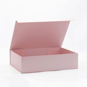 44*32cm Wholesale Cardboard Rigid Packaging Magnetic Flap Hamper Presentation <b>pink</b> <b>Gift</b> <b>Box</b> - Product Image 3