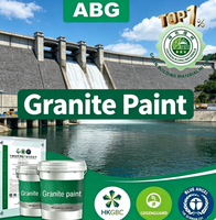 Vernis à haute adhérence effet pierre véritable, peinture murale effet granit, revêtement extérieur imperméable et anti-décoloration