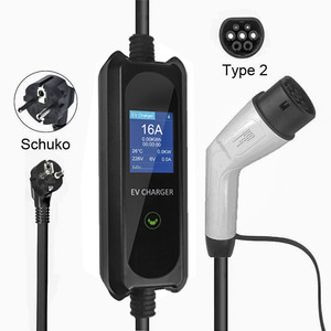 Fabricant OEM, chargeur EV de type 2 à prise Schuko 16A, câble de charge pour voiture électrique de type 2 32A pour Hyundai Kia Fiat Polestar <span class=keywords><strong>Renault</strong></span> <span class=keywords><strong>Zoe</strong></span> - Product Image 1