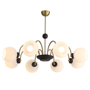 Lámpara de Techo Estilo Francés, Lámpara LED de Múltiples Cabezas, Bombilla Redonda E27, Iluminación para Sala de Estar, Pasillo, Comedor - Product Image 2