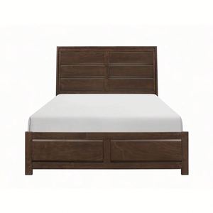 Nordic Minimalist Solid Wood Bed Frame, Platform Bed with <b>Headboard</b>, Easy Assembly Bedroom Furniture - Product Image 1