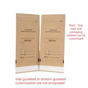 Customization Various Sizes Bags Disposable Writable Self Adhesive <strong>Kraft</strong> <strong>Paper</strong> <strong>Sterilization</strong> Pouch Package Dry Heat - Product Image 3