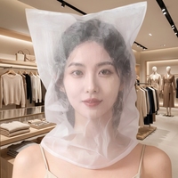 Couvre-visage à prix abordable, personnalisable avec logo, en coton non tissé, pour voyage, avec capuche