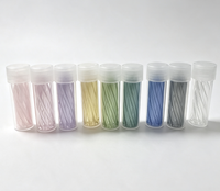 Embout de cigarette en verre multicolore de luxe, design spirale à 7 trous, filtre cylindrique jetable pour accessoires de tabac