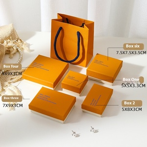Becan Wholesale Stock Paper Cardboard Drawer Jewelry Packaging Box Luxury Jewelry <strong>Gift</strong> <strong>Boxes</strong> Necklace <strong>Earring</strong> Bracelet Ring Box - Product Image 2
