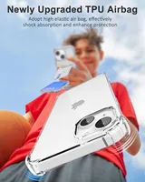 Coque transparente antichoc pour iPhone 17 16 15 14 13 12 11 Pro Max Mini X XR XS Max 8 7Plus SE Accessoires Coque arrière
