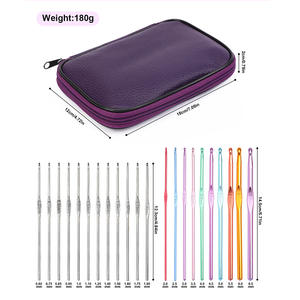 Vente directe d'usine métal 22 crochet laine crochet ensemble alumine <span class=keywords><strong>pull</strong></span> écharpe aiguille à tricoter fine dentelle aiguille - Product Image 6