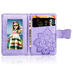 Cartera de Teléfono con Diseño de Mariposa, Tarjetero Autoadhesivo de Cuero PU con Adhesivo 3M para iPhone y Samsung - Product Image 3