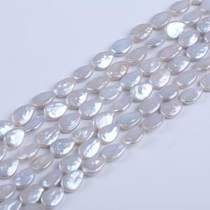 Perles d'eau douce naturelles en forme de riz blanc de 9-10 mm en gros pour accessoires de bijoux DIY Zhuji Pearl - Product Image 4