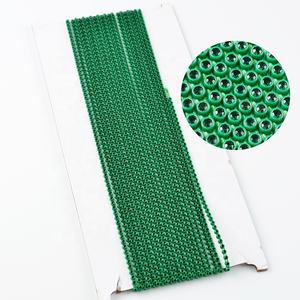 Recorte Rhinestone Cristal <span class=keywords><strong>Tornasol</strong></span> CJ de Cristal de aluminio de cadena de piedra de - Product Image 1