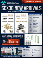 Kit de mise à niveau complet de boîte de vitesses CNC pour RC Crawler 1/24 SCX24 Deadbolt Gladiator, modification de voiture RC M009049