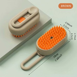 Herramienta DE ASEO portátil multifuncional para perros y gatos, cepillo de limpieza eléctrico para mascotas con logotipo personalizado con rociador para el cuidado de los animales - Product Image 4