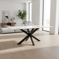 Pieds de table en métal robuste en forme de X, de différentes tailles, pour une utilisation en cuisine et en extérieur