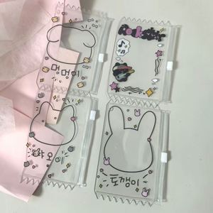 Hot Sale Kpop Album Photocard Holder Transparent PVC Frame Keychain Candy Color Pendant Card Holder Promotional Business <b>Gifts</b> - Product Image 4