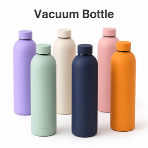 Custom Logo 500ml Stainless Steel Vacuum Insulated Water <b>Bottle</b> Double Wall Leakproof BPA Free Sports <b>Flask</b> for Business Gift - Product Image 1