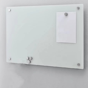 Xushan Office 90x60cm Magnetic Tempered Glass <strong>Whiteboard</strong> <strong>Wall</strong> Mounted 4mm Thick - Product Image 1