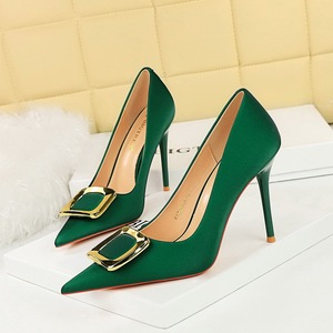 Talons Dames Luxury Buckle Pumps Big <b>Tree</b> Shoes Women Heel for Ladies - Product Image 3