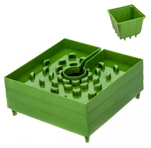 Pollice vivaio in plastica vaschetta da coltivazione <span class=keywords><strong>a</strong></span> <span class=keywords><strong>goccia</strong></span> per sistema di irrigazione <span class=keywords><strong>a</strong></span> effetto serra forniture da giardino 4 6 8 - Product Image 5