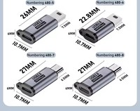 Connecteur de convertisseur adaptateur USB Type C mâle vers micro USB femelle