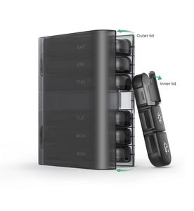 Organizador de Pastillas Compacto y Duradero para Viajes, Uso Diario y Semanal - Product Image 6