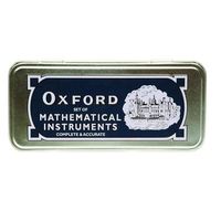 Juego de Matemáticas Oxford Personalizado 2025 con Estuche Metálico Profesional, Nuevo Juego de Geometría B0625
