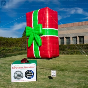 Boule de Noël géante gonflable personnalisée, attrayante, avec éclairage LED, pour décoration de jardin/fête - Product Image 5