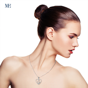 Heart Pendant <strong>Necklaces</strong> 925 Sterling Silver <strong>Mother</strong> and <strong>Daughter</strong> <strong>Necklace</strong> - Product Image 4