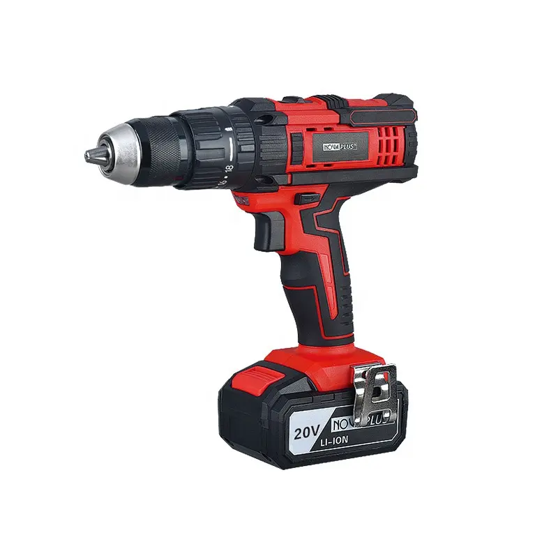 Cordless Impact Drill Model 5816T S-long 20V Battery Color Box or BMC Milwaukee 1/2 High Impact Drill Brush Motor Variable Speed