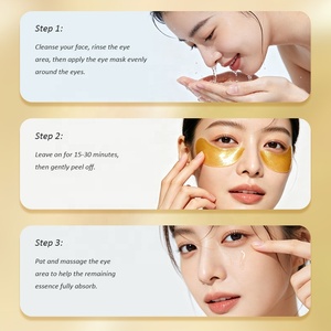 Masque pour les yeux au collagène or 24 carats, hydratant, nettoyant, <span class=keywords><strong>patch</strong></span> oculaire d'urgence pour la récupération cutanée nocturne - Product Image 5