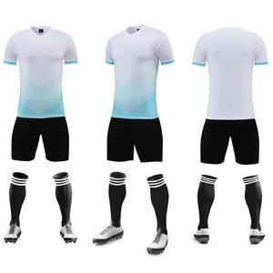 Высококачественная Профессиональная футбольная форма на заказ, одежда для детей и взрослых, тренировочные комплекты, быстросохнущие футбольные майки - Product Image 3