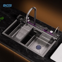 Prise murale universelle BGS LM6 avec 4 interrupteurs, 2 ports USB-C, charge rapide, IP20, 13A/250V, durable pour la maison, l'hôtel, le bureau