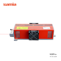 Tabung Laser CO2 RF Logam Zamia 35W untuk Pengukiran Laser Kecepatan Tinggi dengan Indikasi Cahaya Merah
