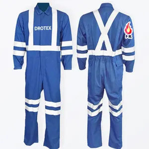 7oz Flame Resistant Reflective Coverall FR Breathable Flame Retardant Clothing North American Style