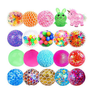 Stres giderici sıkmak üzüm topları basınç topları rastgele örgü yumuşacık topları rahatlatmak - Product Image 3