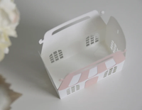 Taille personnalisée Jolie fête d'anniversaire faveur 3D maison café mignon modèle de boulangerie boîte-cadeau de remerciement