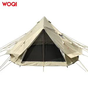 WOQI al aire libre 4/8 persona tienda portátil Camping Charm tienda con estufa sellada, tienda de campaña grande Four Seasons Bell