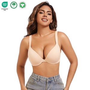 Wholesale Lady Sexy Soft Comfort High Support Lift Up Seamless Underwear Custom Large Size Breathable Solid Womens Bra For Daily