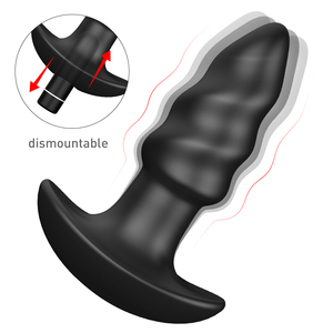 Di alta qualità USB ricaricabile anale vibratore giocattoli del sesso per gli uomini in Silicone prostata massaggiatore G Spot stimolatore prodotti per adulti - Product Image 5
